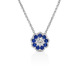 Collana Magic con zirconi blu