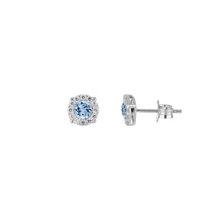 Orecchini Magic con zirconi acquamarina
