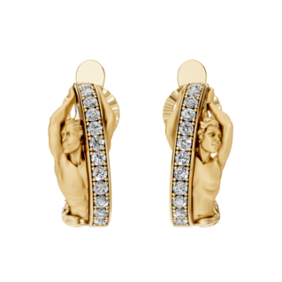 ORECCHINI DUO PAVÉ